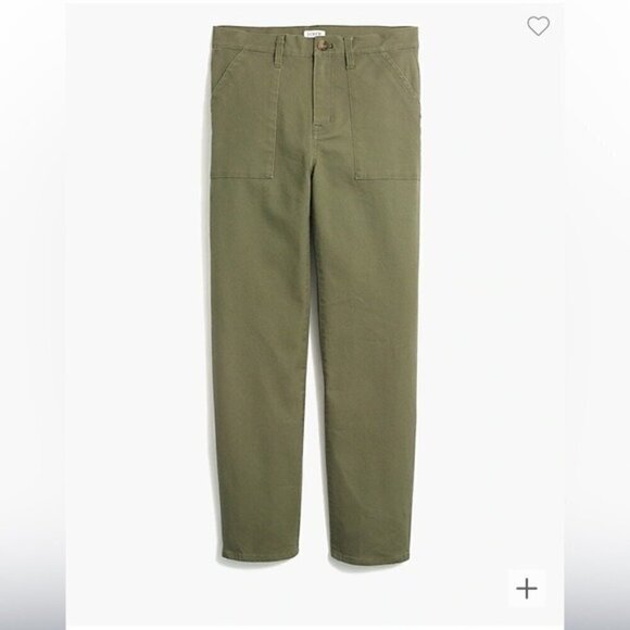 J. Crew Pants - J Crew women’s factory army green stretch utility pant size 31 NEW NWT